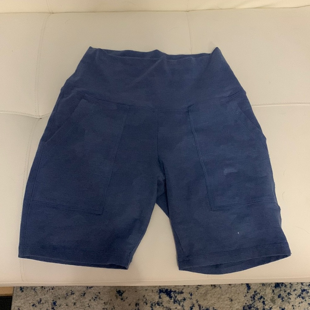 FINAL SALE: Aerie light blue camo biker shorts. Not going below this price.
